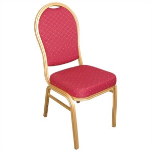 Bolero Bankettstühle mit runder Lehne rot (4...