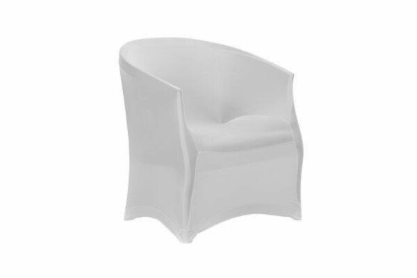 Expand BUDGET Stuhlhusse Stretch für Stühle mit Armlehnen weiß